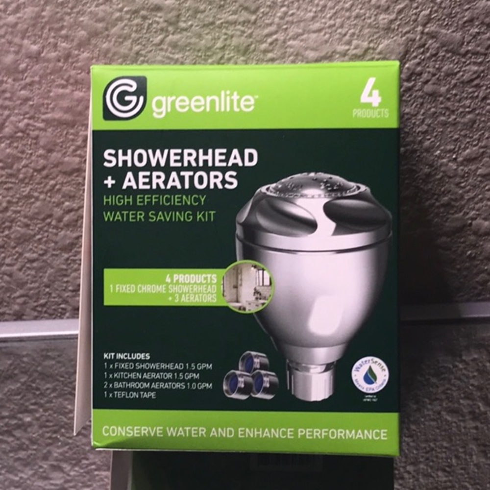 Greenlite Showerhead and Aerators Kit